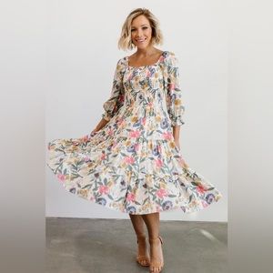 Baltic Born floral midi dress, size small